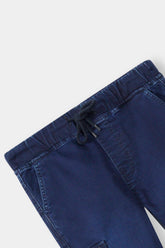 Boys Straight Fit Dark Blue Six Pocket Trouser